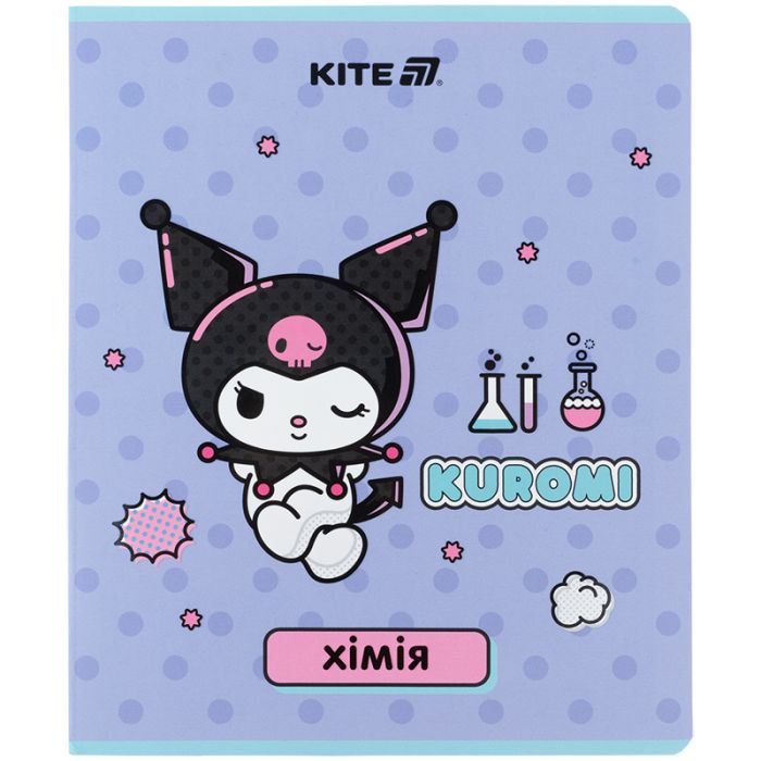 Тетрадь Kite предметная Kuromi 48 листов, клетка, химия (HK25-240-6)