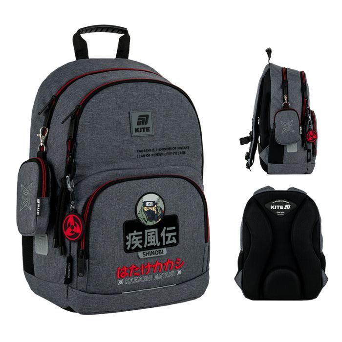 Школьный набор Kite Education Naruto Shippuden 585 (рюкзак + пенал + сумка для взуття) (SET_NR25-585M-1) изображение 2
