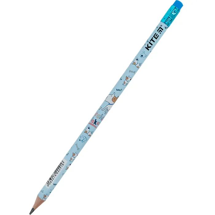 Олівець графітний Kite Dog круглий, з гумкою, НВ (K24-056-1)