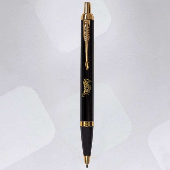 Ручка шариковая Parker IM 17 ZODIAC Black GT BP Деревянный дракон (22032_Z302y) изображение 2