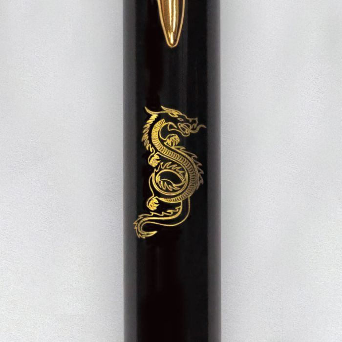 Ручка шариковая Parker IM 17 ZODIAC Black GT BP Деревянный дракон (22032_Z302y) изображение 3