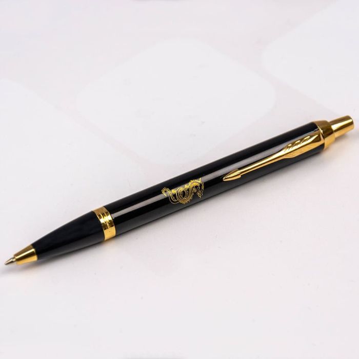 Ручка шариковая Parker IM 17 ZODIAC Black GT BP Деревянный дракон (22032_Z302y) изображение 4