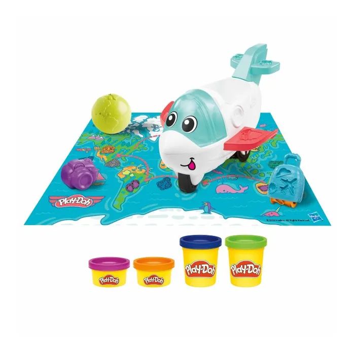 Набір для творчості Hasbro Play-Doh з пластиліном Літак-дослідник (F8804) зображення 2