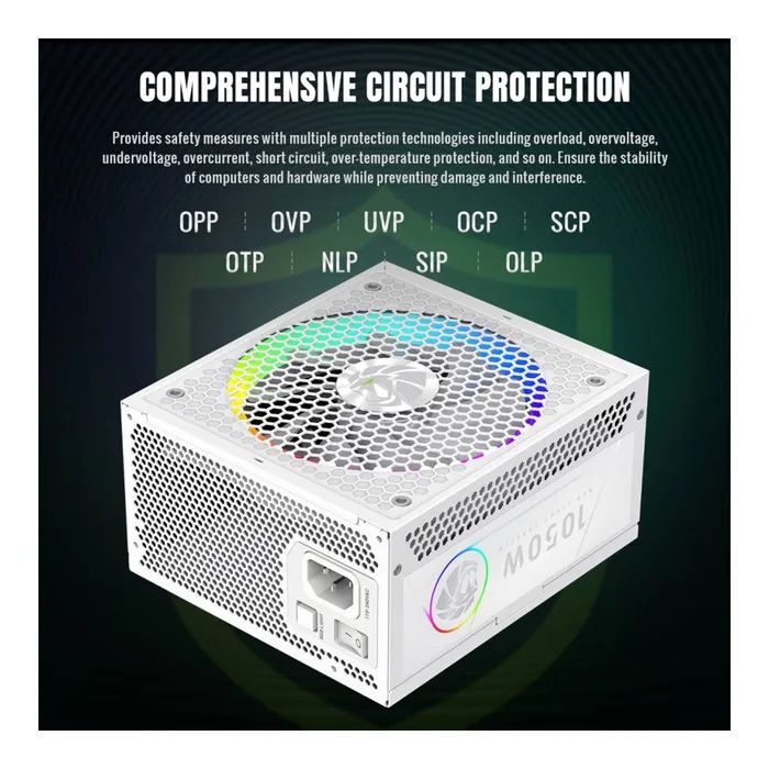 Блок питания Gamemax 1050W (RGB 1050G WH) изображение 8