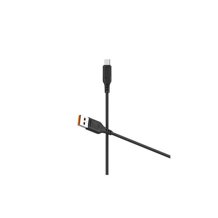 Дата кабель USB 2.0 AM to Micro 5P 1.0m 2.4A silicone black Denmen (DM-D01V-BK)