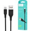 Дата кабель USB 2.0 AM to Micro 5P 1.0m 2.4A silicone black Denmen (DM-D01V-BK) изображение 2