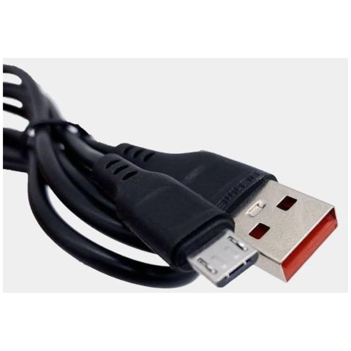 Дата кабель USB 2.0 AM to Micro 5P 1.0m 2.4A silicone black Denmen (DM-D01V-BK) изображение 3