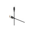 Дата кабель USB 2.0 AM to Micro 5P 1.0m 2.4A silicone black Denmen (DM-D01V-BK)