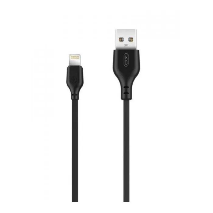 Дата кабель USB 2.0 AM to Lightning 1.0m 2.1A black XO (NB36-L-1-BK)