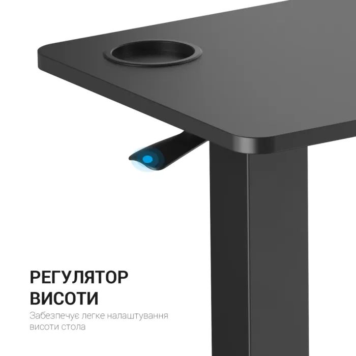 Приставний стіл OfficePro з регулюванням ODM366B Black (ODM366BK) зображення 6
