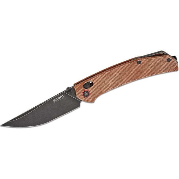 Нож SRM Asika, Sandvik 14C28N, мікарта, чорно-коричневий (411L-MN) > цены в Киеве и Украине Нож SRM Asika, Sandvik 14C28N, мікарта, чорно-коричневий (411L-MN)