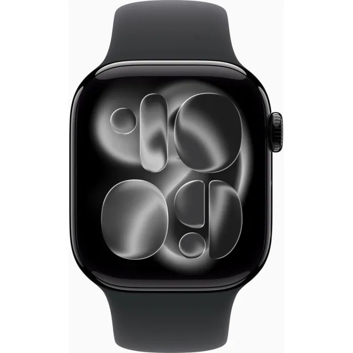 Смарт-годинник Apple Watch Series 11 GPS 42mm Jet Black Aluminium Case with Black Sport Band - M/L (MEQU4RK/A) зображення 2