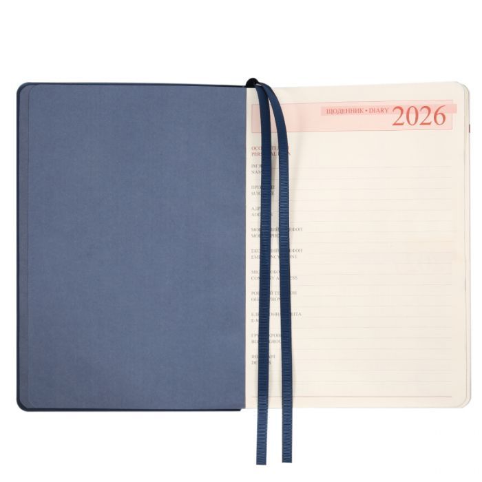 Тижневик Leo planner А5 датований 2026 "Boss", м‘який, синій, 368 сторінок (252633) зображення 5