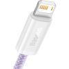 Дата кабель USB 2.0 AM to Lightning 1.0m 2.4A purple Baseus (CALD000405) зображення 2