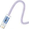 Дата кабель USB 2.0 AM to Lightning 1.0m 2.4A purple Baseus (CALD000405) зображення 3