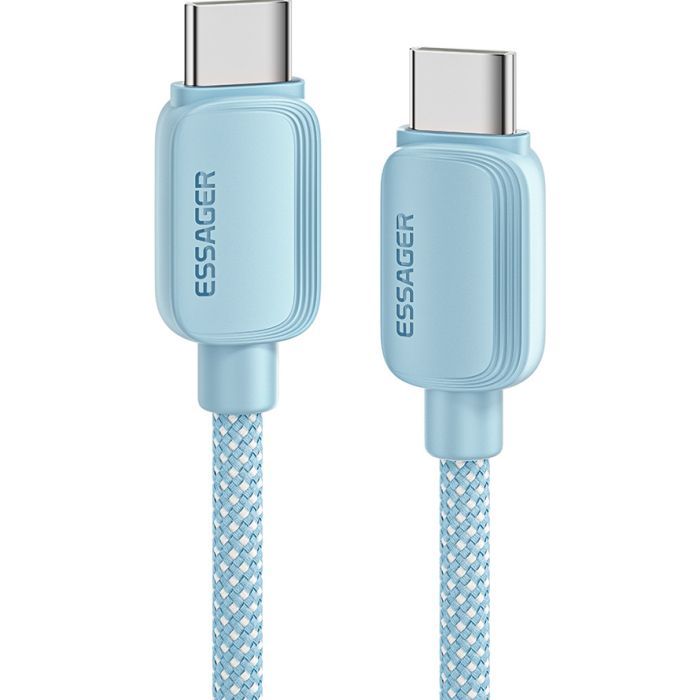 Дата кабель USB-C to USB-C 2.0m 100W white Essager (EXCTT1-WLA02-P)