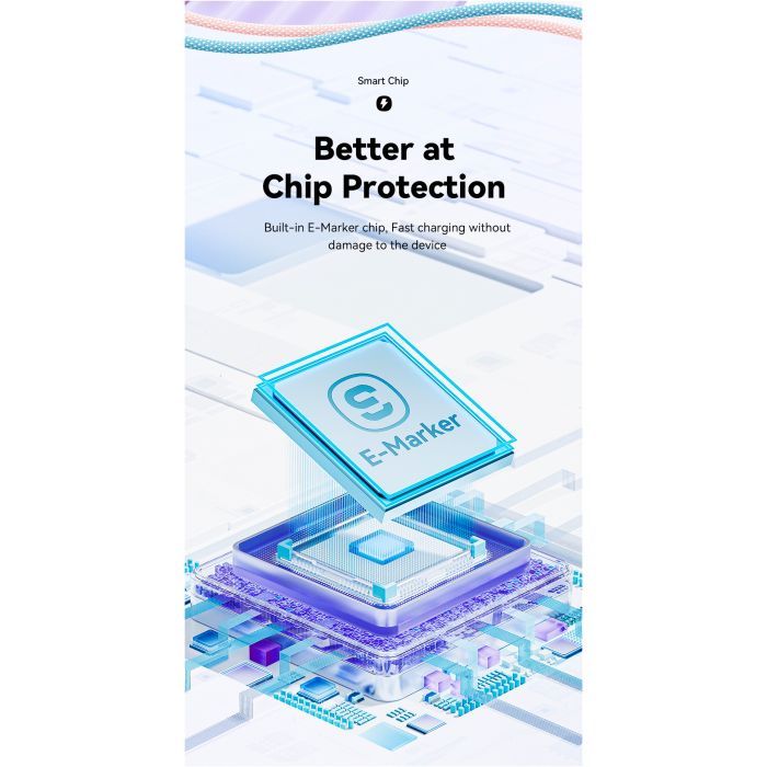 Дата кабель USB-C to USB-C 2.0m 100W white Essager (EXCTT1-WLA02-P) изображение 5