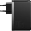 Зарядное устройство Baseus 2xUSB-C 140W + 1xUSB GaN + cable USB-C to USB-C black (CCGP100201) изображение 3