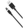 Дата кабель USB 2.0 AM to Lightning 1.0m 2.1A magnetic NB187 black XO (6920680879632)