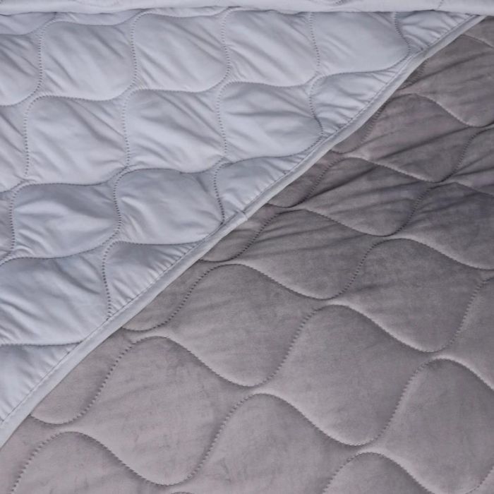 Покривало MirSon №5051 Velor charm Light gray 150х210 см (2200008376833) зображення 3