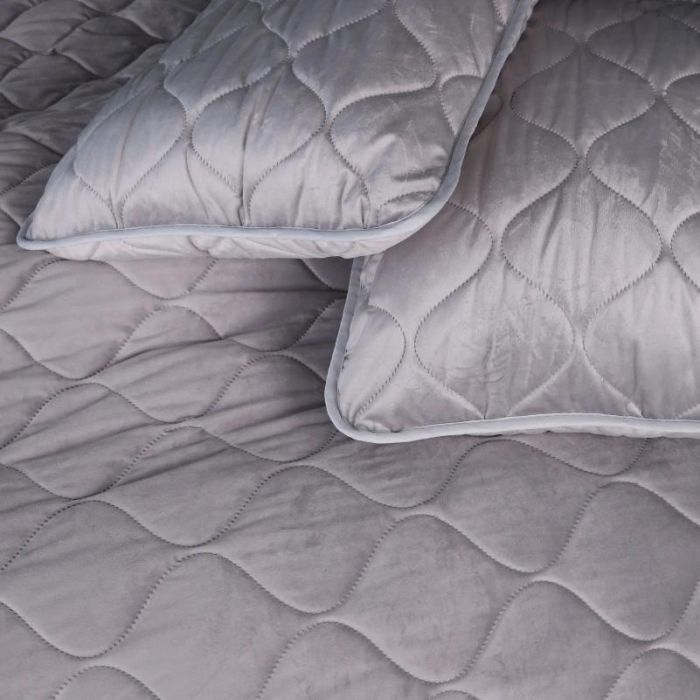 Покривало MirSon №5051 Velor charm Light gray 150х210 см (2200008376833) зображення 5