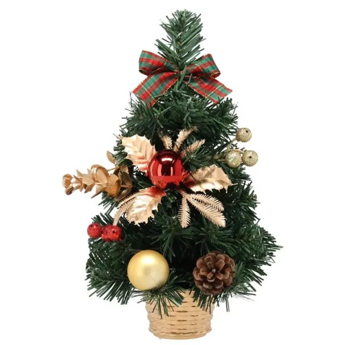 Искусственная елка Chomik прикрашена, 30 см, червоно-золотистий декор (5900779892323)