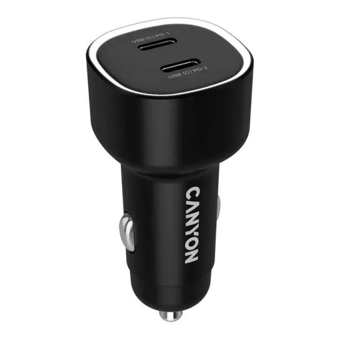 Зарядний пристрій Canyon 2xUSB-C PD60W black (CNE-CCABR3CC) зображення 4