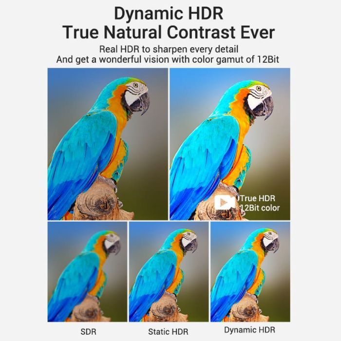 Кабель мультимедийный HDMI M to HDMI M 1.0m 8K cotton braided black Vention (AAUBF) изображение 7