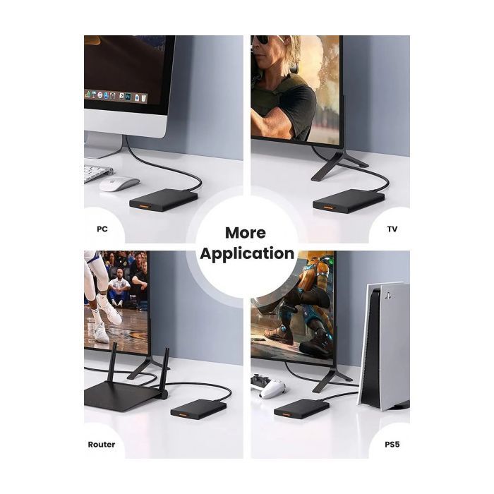 Кишеня зовнішня UGREEN USB 3.0 to 2.5" HDD/SSD CM237 black (60353) зображення 10