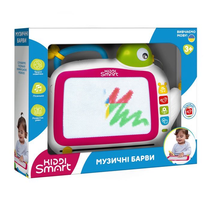 Развивающая игрушка Kiddi Smart Магнитная доска-Музыкальные краски (DM909-UA) изображение 2