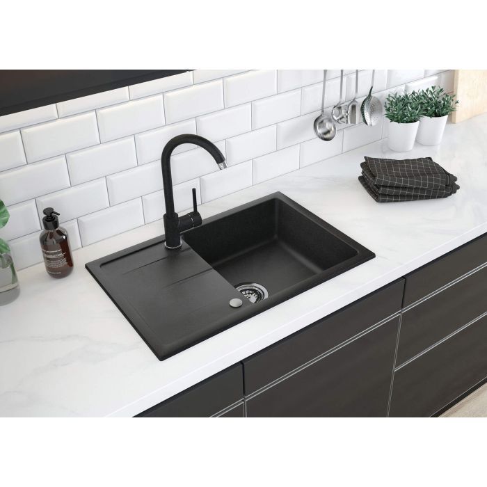 Мийка кухонна Deante Leda, мийка ZRD_2113 + зміш. BOC_B740, графіт (ZRDG2113) зображення 3
