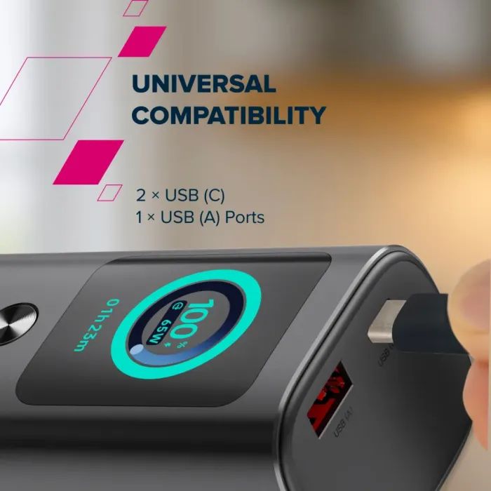 Батарея універсальна Canyon 20000mAh OnPower 265 PD/100W (CNS-CPB265DG) зображення 11