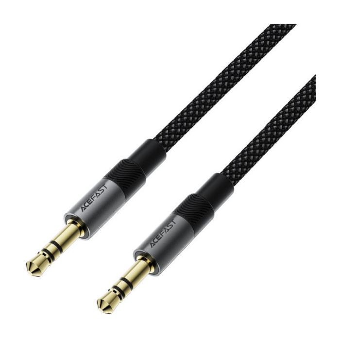 Кабель мультимедийный 3.5mm M to 3.5mm M 1.0m black Acefast (6974316285267) изображение 2