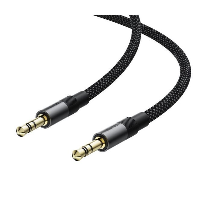 Кабель мультимедийный 3.5mm M to 3.5mm M 1.0m black Acefast (6974316285267) изображение 3