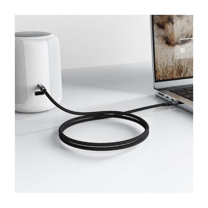 Кабель мультимедийный 3.5mm M to 3.5mm M 1.0m black Acefast (6974316285267) изображение 5