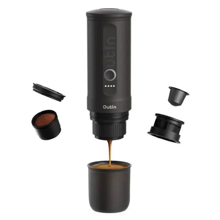 Кавоварка кемпінгова Outin Nano Espresso Machine OTEM-01 Crimson Red (OTEM-01-CR)