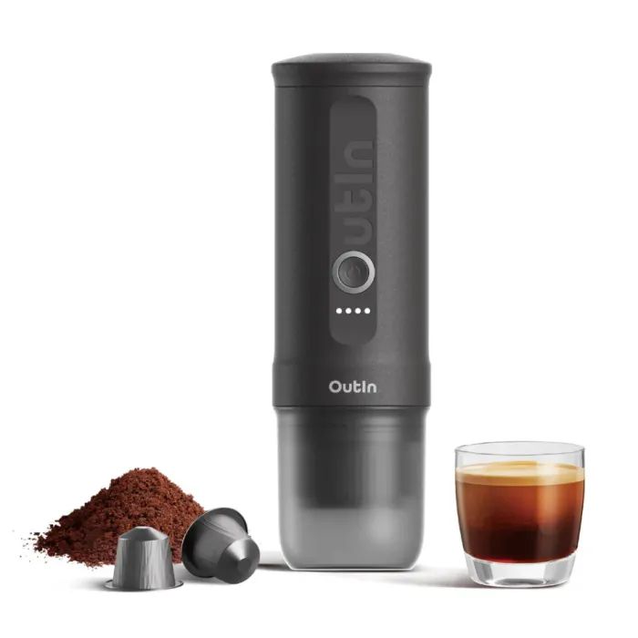 Кавоварка кемпінгова Outin Nano Espresso Machine OTEM-01 Crimson Red (OTEM-01-CR) зображення 5