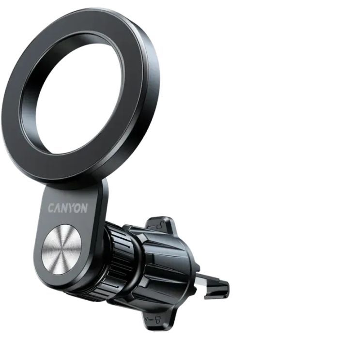 Универсальный автодержатель Canyon Magnetic car holder OnGrip 12 suction + air vent Black (CNS-CCHM12) изображение 8