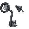 Универсальный автодержатель Canyon Magnetic car holder OnGrip 12 suction + air vent Black (CNS-CCHM12)