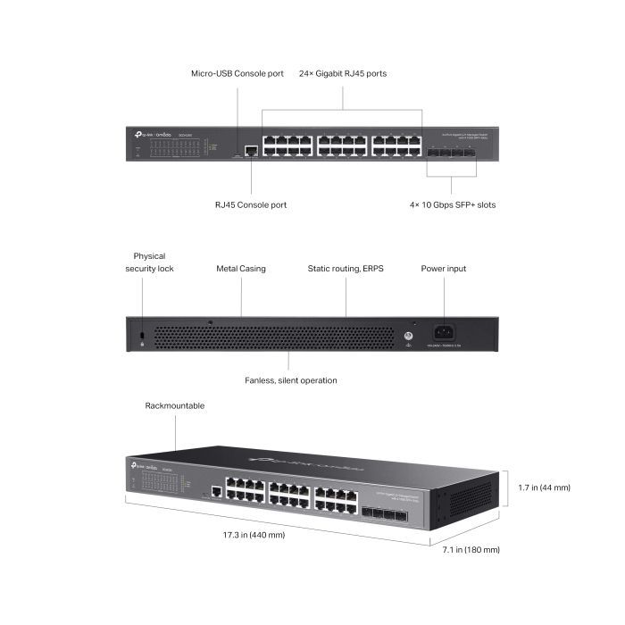 Комутатор мережевий TP-Link SG3428X зображення 7