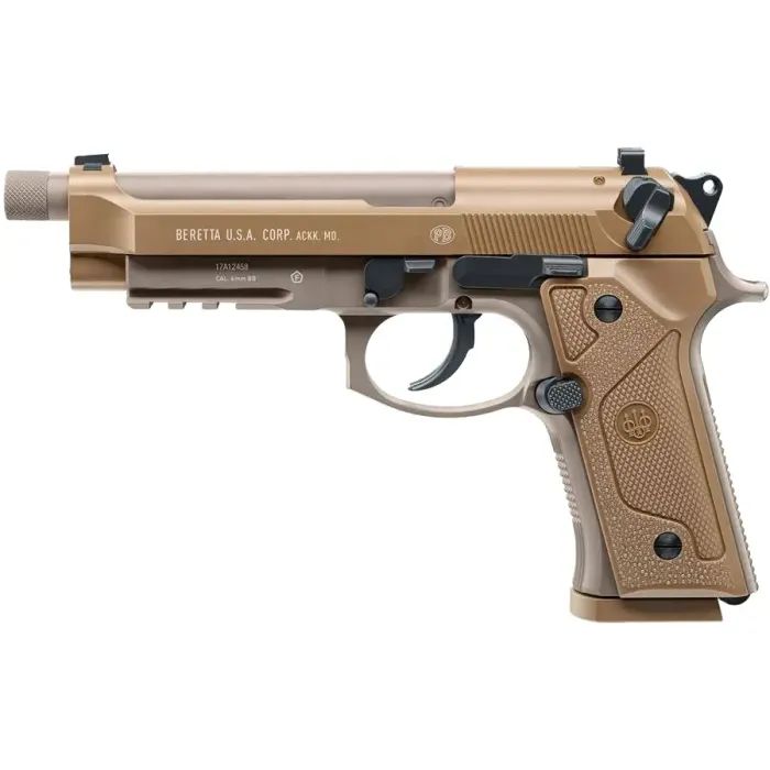 Страйкбольный пистолет Umarex Beretta M9A3 FM Blowback СО2 кал. 6 мм ВВ. FDE (2.6396)