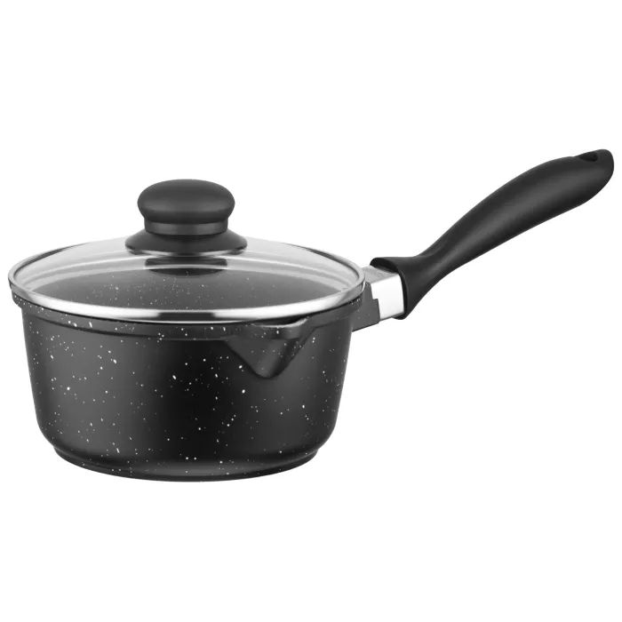 Ковш Ardesto Gemini Anzio, 1.4л, алюміній, чорний (AR2412GES)