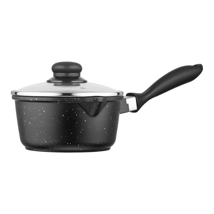 Ковш Ardesto Gemini Anzio, 1.4л, алюміній, чорний (AR2412GES) изображение 2