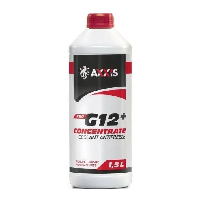 Антифриз AXXIS RED концентрат G12+ (-80C) 1,5л (AX-2085)