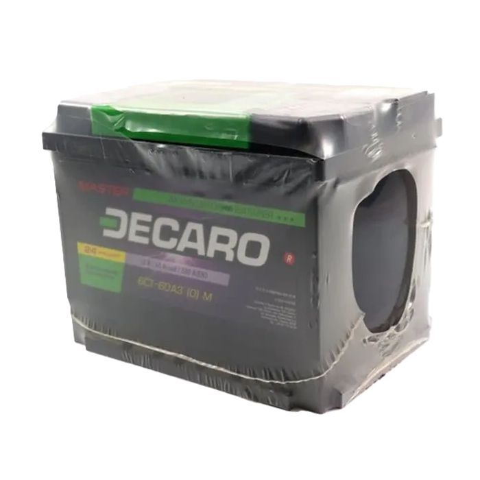 Аккумулятор автомобильный DECARO 60Ah-12v MASTER R,EN580 (6СТ-60 А3 (0) M)