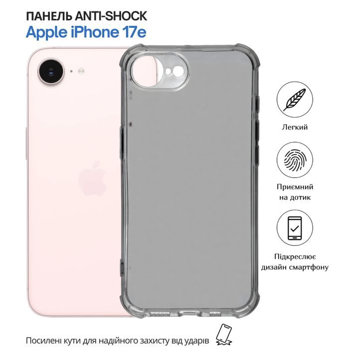 Чехол для мобильного телефона BeCover Anti-Shock Apple iPhone 17e Grey (715145) изображение 8