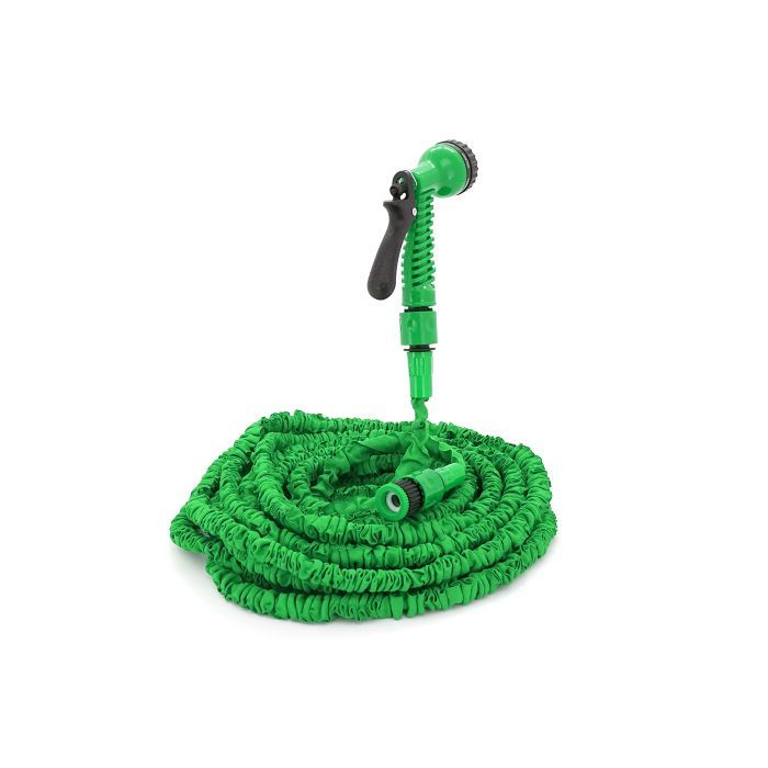 Поливочный шланг Voltronic KY-300G, 8.8-30м/100ft, + распылитель, насадка на кран, Green, Box (KY-300G)