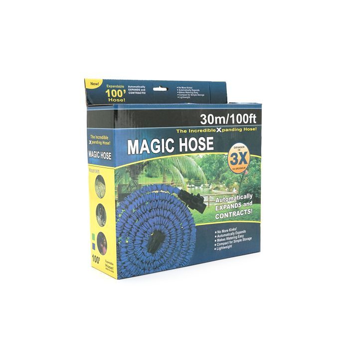 Поливочный шланг Voltronic KY-300G, 8.8-30м/100ft, + распылитель, насадка на кран, Green, Box (KY-300G) изображение 3