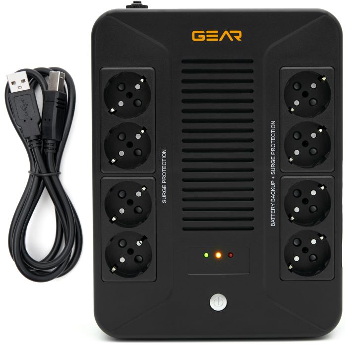 Пристрій безперебійного живлення GEAR GU-850PLUS6 зображення 2
