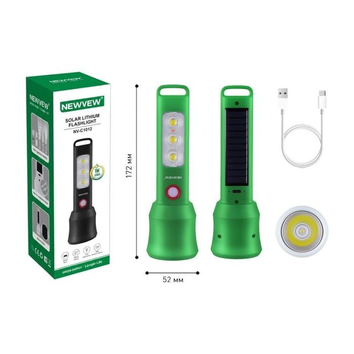 Фонарь NEWVEW NV-C1012 1200mAh Green (NWVW-NV-C1012-GN) изображение 4